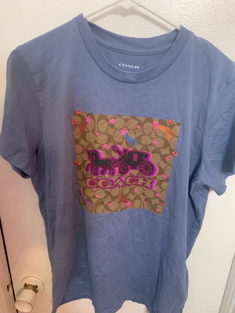 Coach Short Sleeve Tee - Light Blue